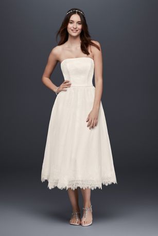 Simple Tea Length Dress